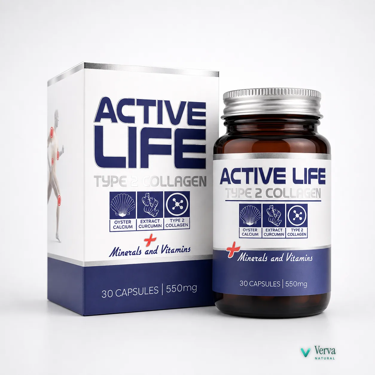 Active Life — Colágeno Tipo 2 para as Articulações — Verva Natural