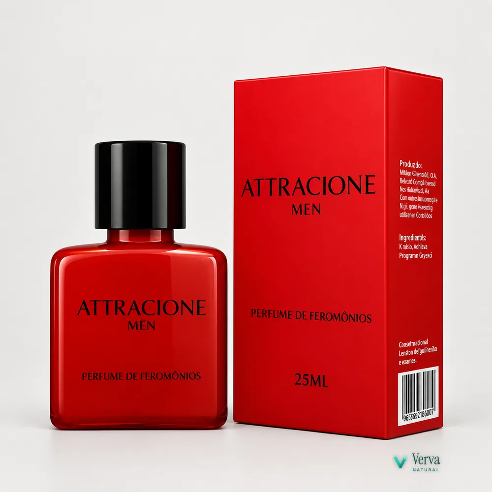 Attracione Men — Perfume Masculino com Feromônios — Verva Natural