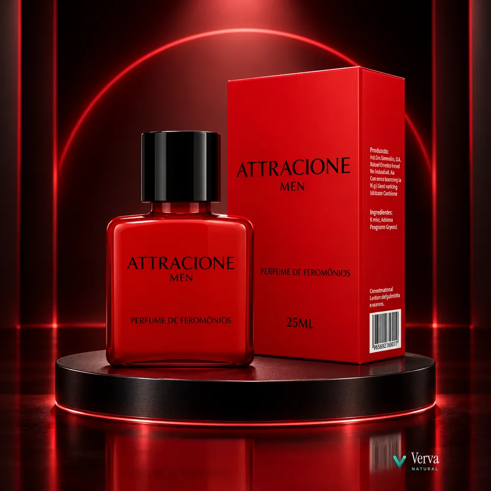Attracione Men em exposição sobre pedestal escuro
