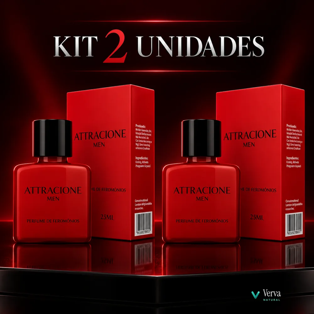 Kit com 2 unidades do perfume Attracione Men