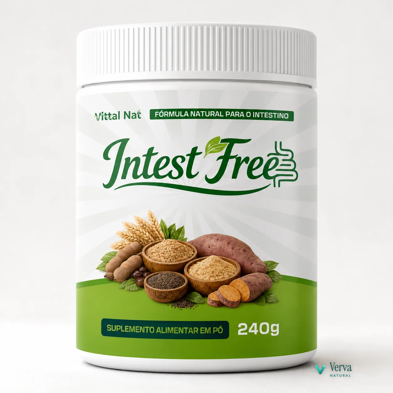 Intest Free — Conforto Intestinal — Verva Natural