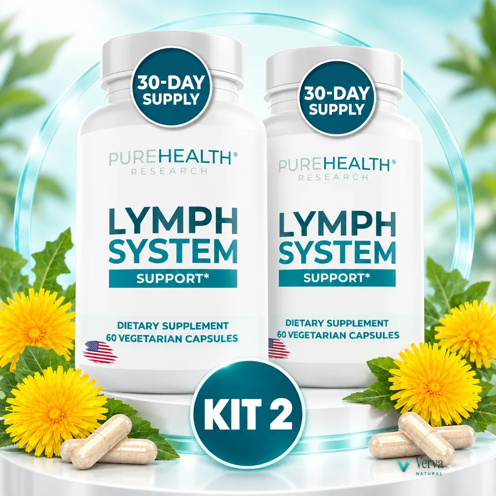 Kit com 2 unidades do Lymph Pure em cápsulas