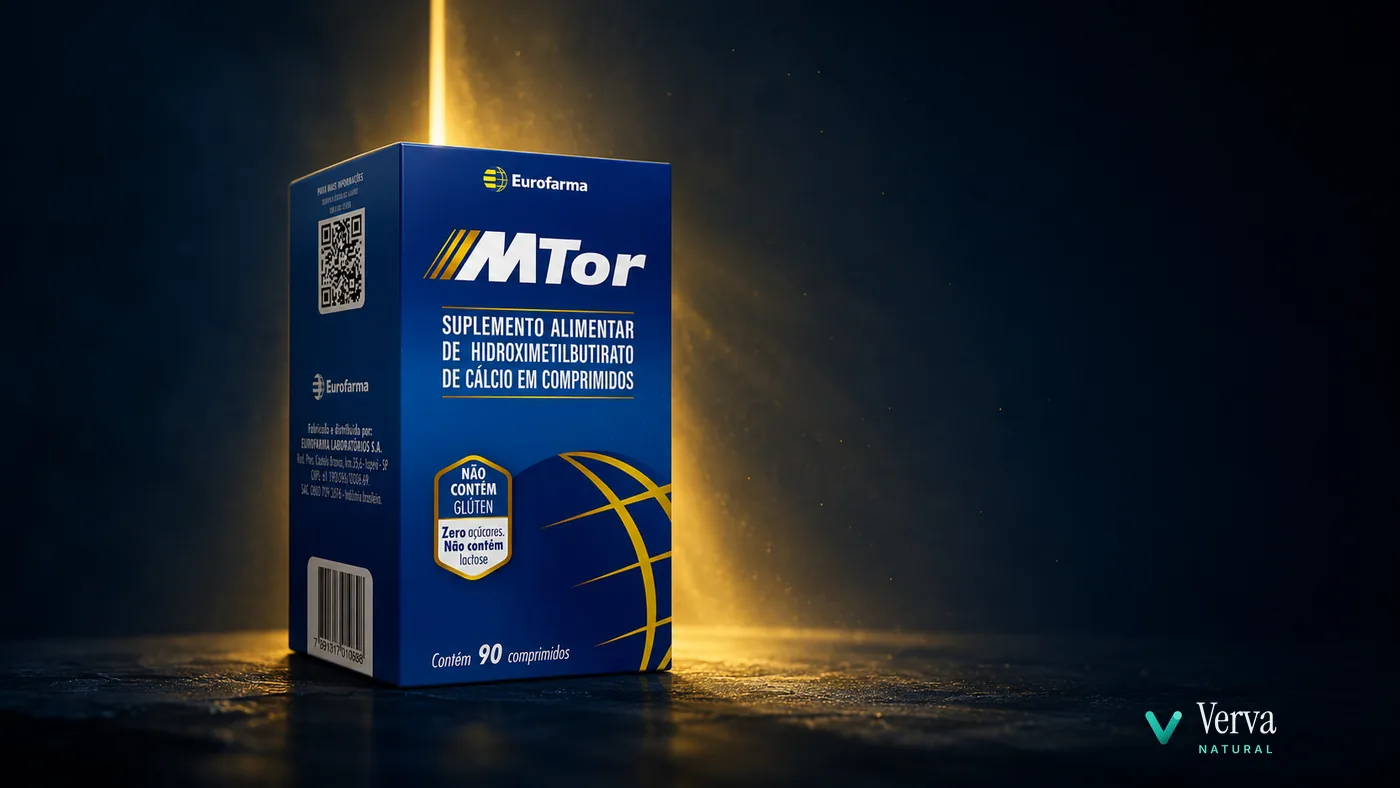 mTOR HMB em luz cinematográfica, caixa em destaque