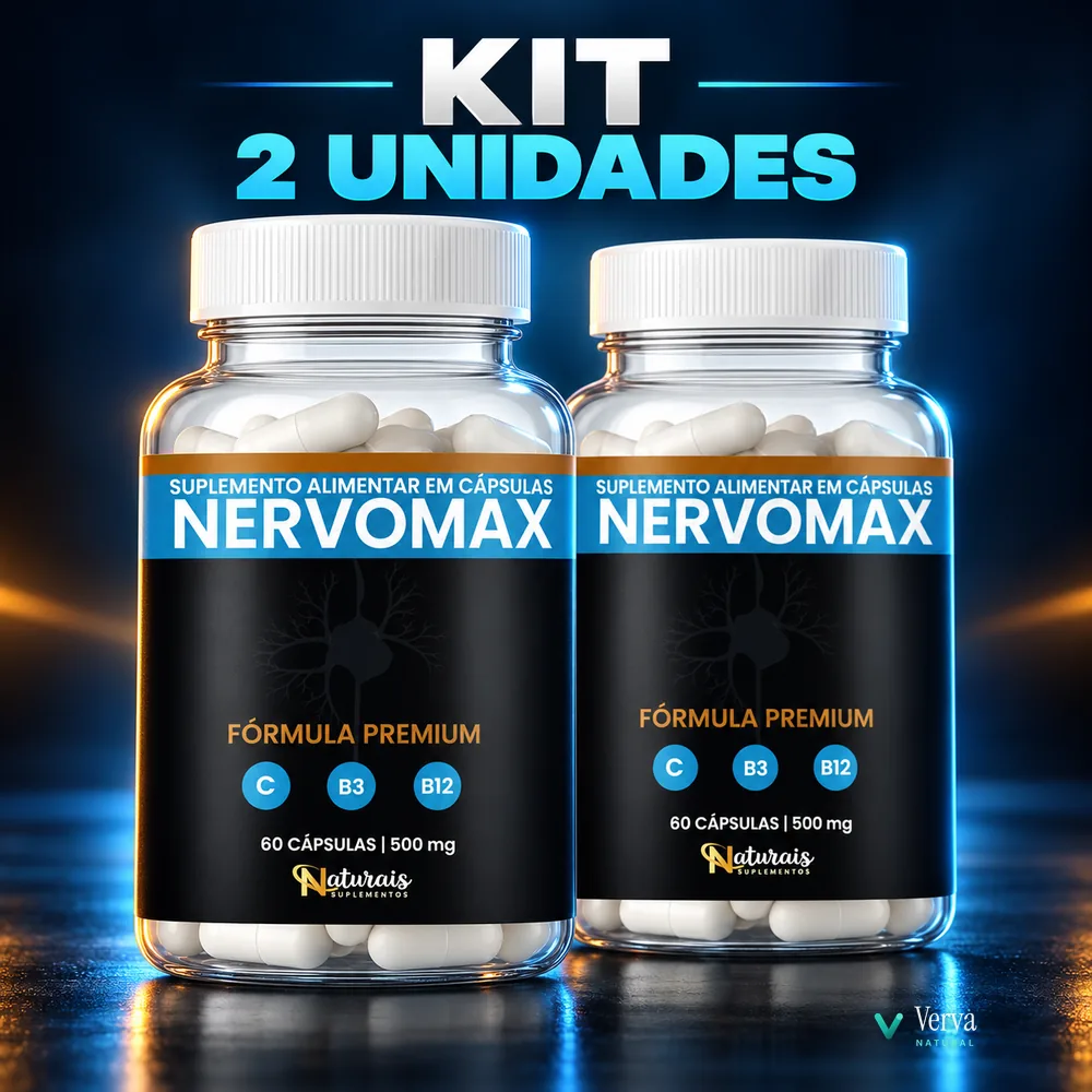 Kit com 2 unidades do Nervomax em cápsulas