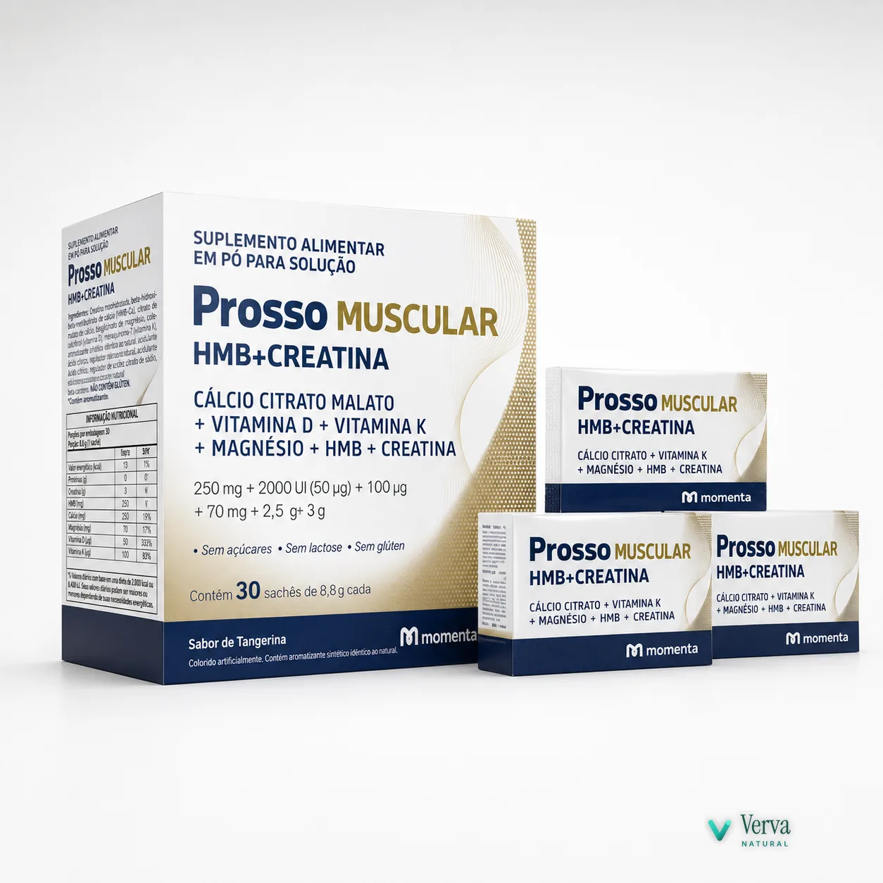 Kit com 2 unidades do Prosso Muscular em sachês